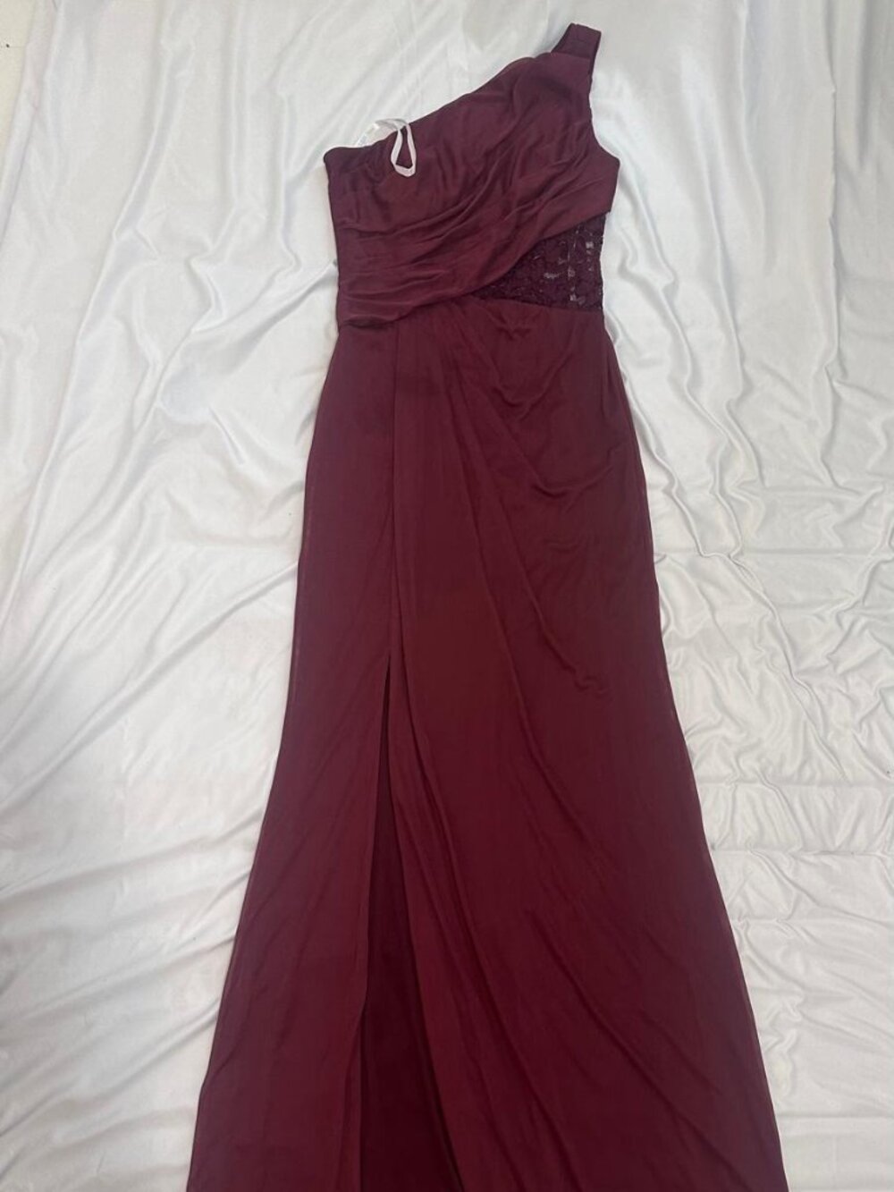 David's bridal red dress